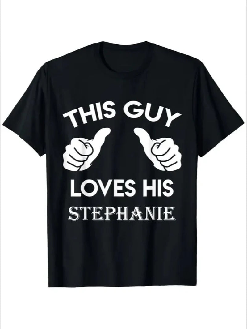 Simple Gesture Men Casual Short-Sleeved Shirt