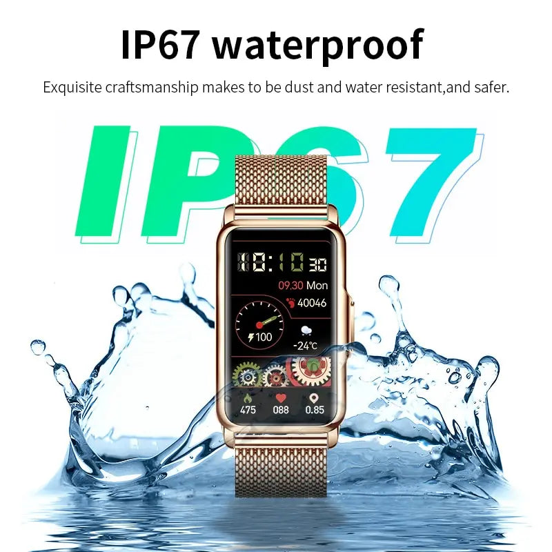 Classic Smart Bracelet Ladies Smart Watch Men Heart Rate Blood Oxygen Waterproof Sports Smart Strap Women Watch for Android IOS