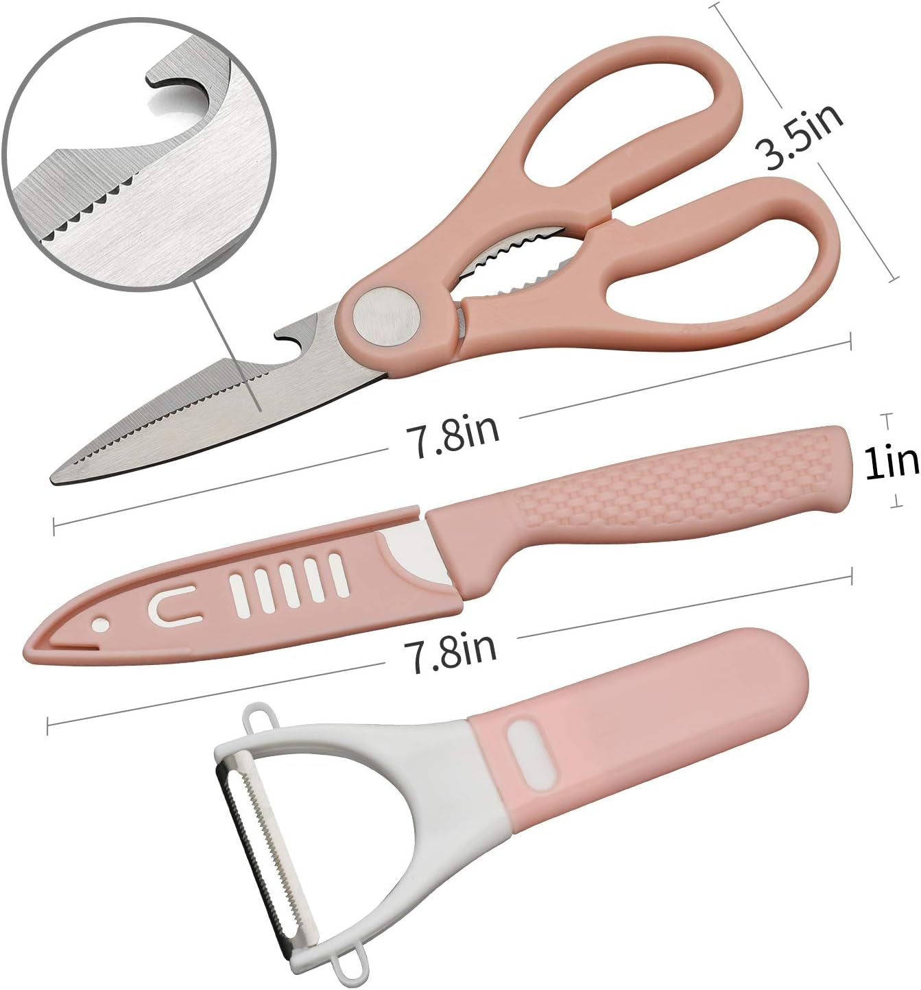 Kitchen Scissors for General Use Woman Kitchen Accessories Shears Heavy Duty Cooking Shears Left Handed Black Scissors Adults Sharp Utility Siccors for Food(P,1)