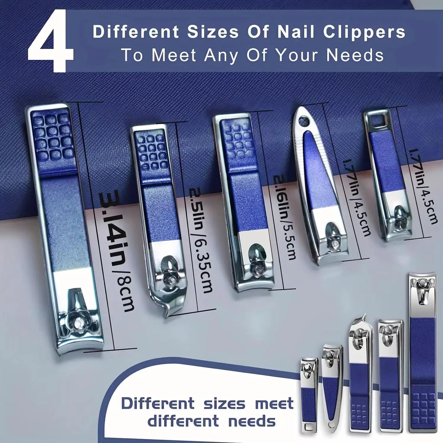30Pcs Professional Stainless Steel Nail Clipper Set Green Nail Tools Manicure Pedicure Set of 30Pcs Travel Grooming Kit