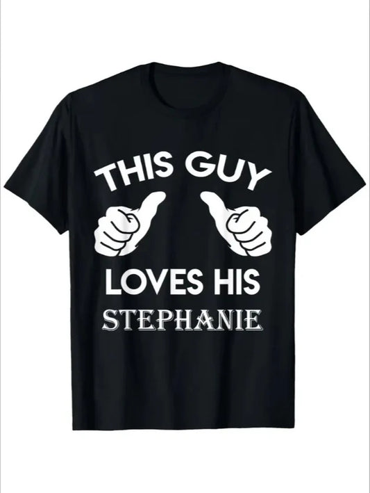 Simple Gesture Men Casual Short-Sleeved Shirt