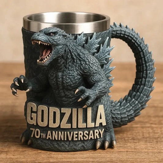 13Cm New Godzilla 70Th Anniversary3Dmug Godzilla 70Th Anniversary Resin Mug Decorative Gift