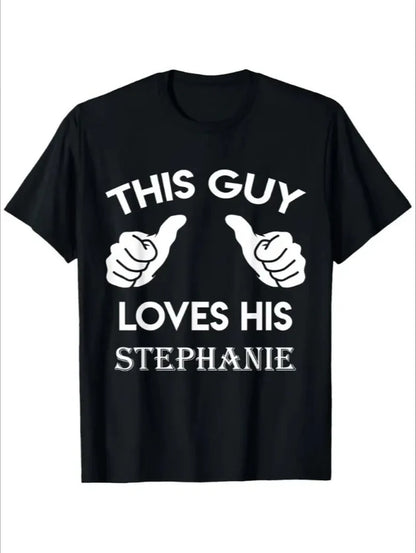Simple Gesture Men Casual Short-Sleeved Shirt