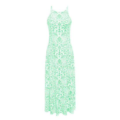 Women Summer Backless Bohemian Floral Dress