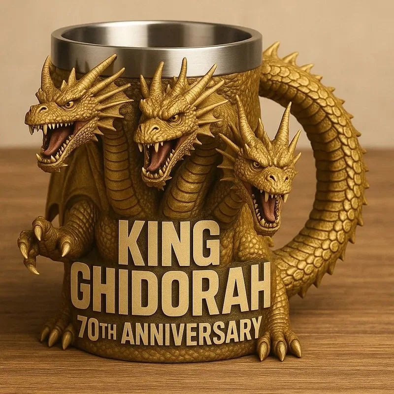 13Cm New Godzilla 70Th Anniversary3Dmug Godzilla 70Th Anniversary Resin Mug Decorative Gift